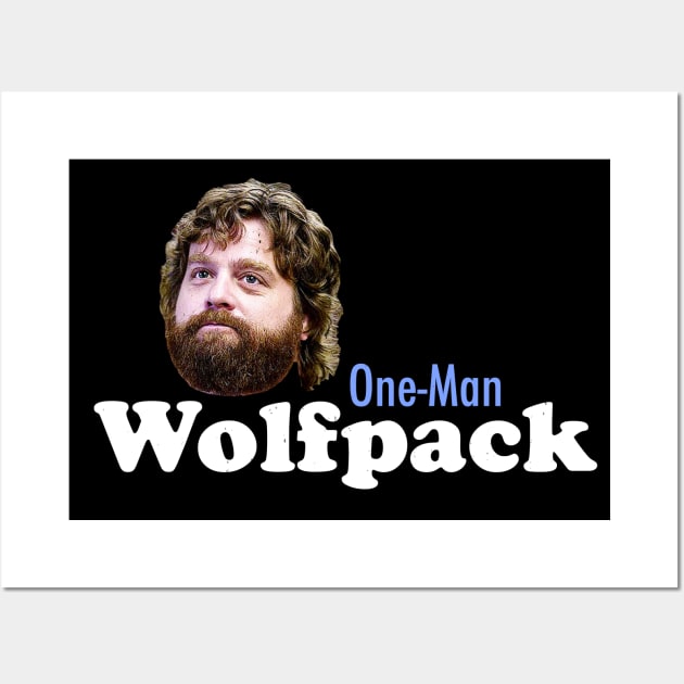 One-Man Wolfpack Wall Art by BodinStreet